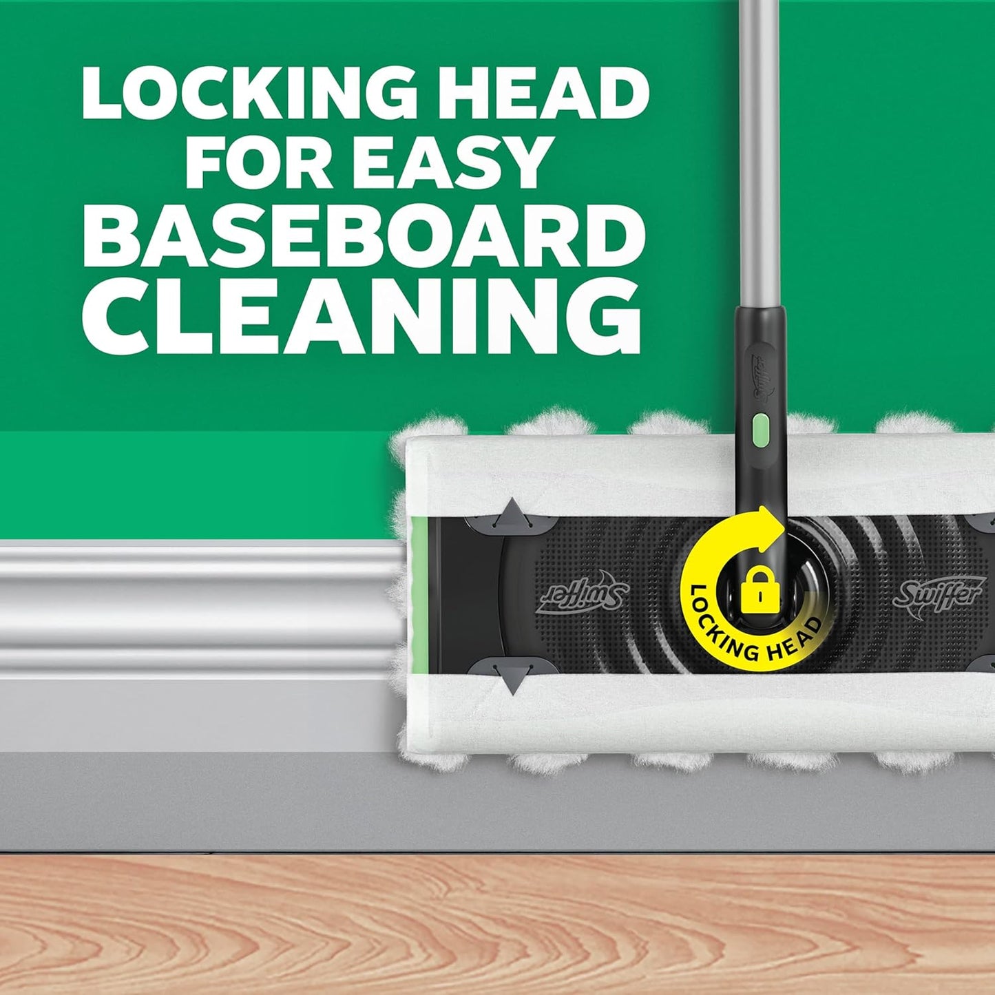 Swiffer Sweep & Mop Deluxe 2-in-1 Quick Floor Cleaner for Busy Home Office Entryways, Cuts Daily Cleaning Time in Half