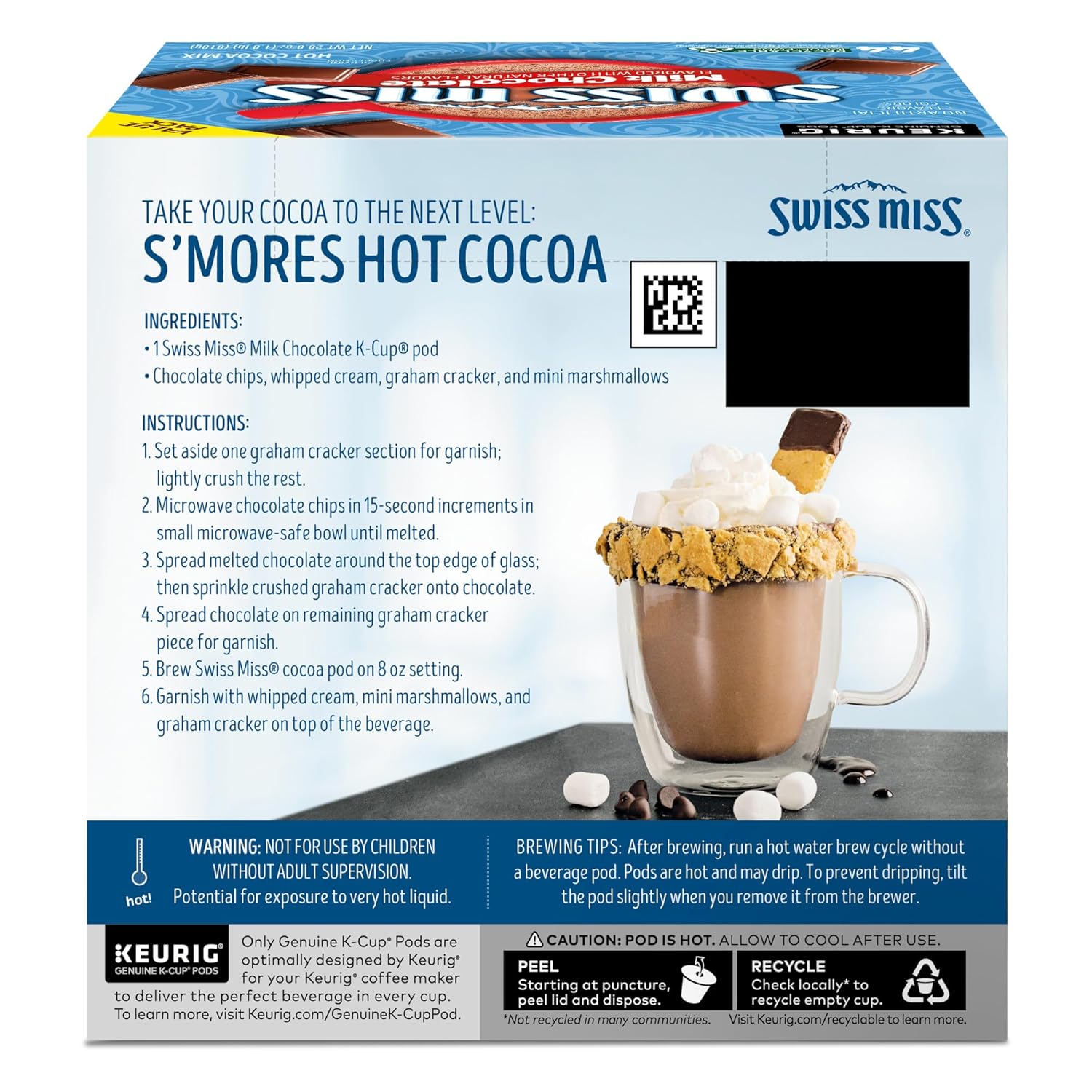 Swiss Miss Milk Chocolate Hot Cocoa K-Cups – Calming Bedtime Wind-Down Ritual for Self-Care Nights