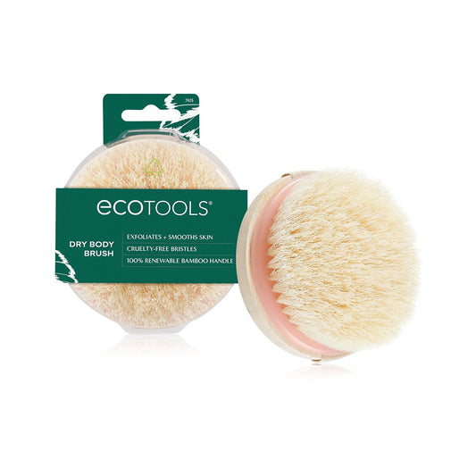 synthetic cruelty-free bristles designed to exfoliate dry, flaky skin