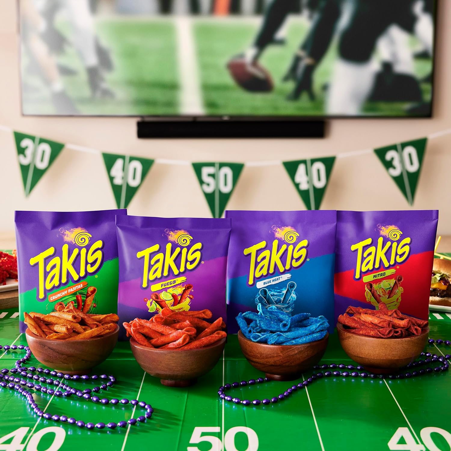 Takis Assorted Rolled Chips Multipack – Game-Day and Birthday Party Snack Platter, Bulk 18-Count Single-Serve Bags