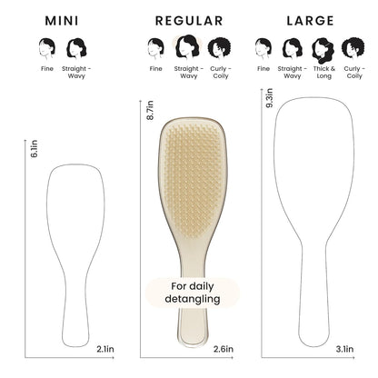 Tangle Teezer Chrome Ultimate Detangler Brush – Luxury Chrome-Plated Hair Tool, Salon-Quality Detangling for Fine to Curly Hair