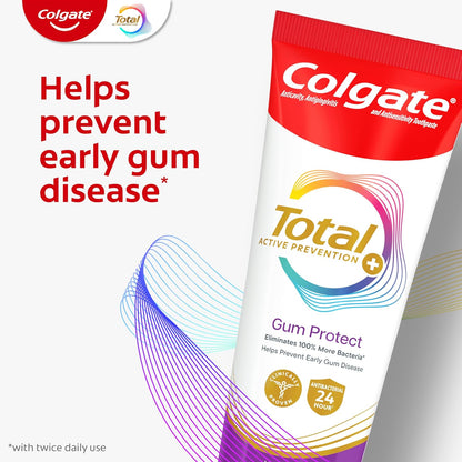 targets 5 signs of early gum disease: inflammation, redness, bleeding, irritation, and sensitivity