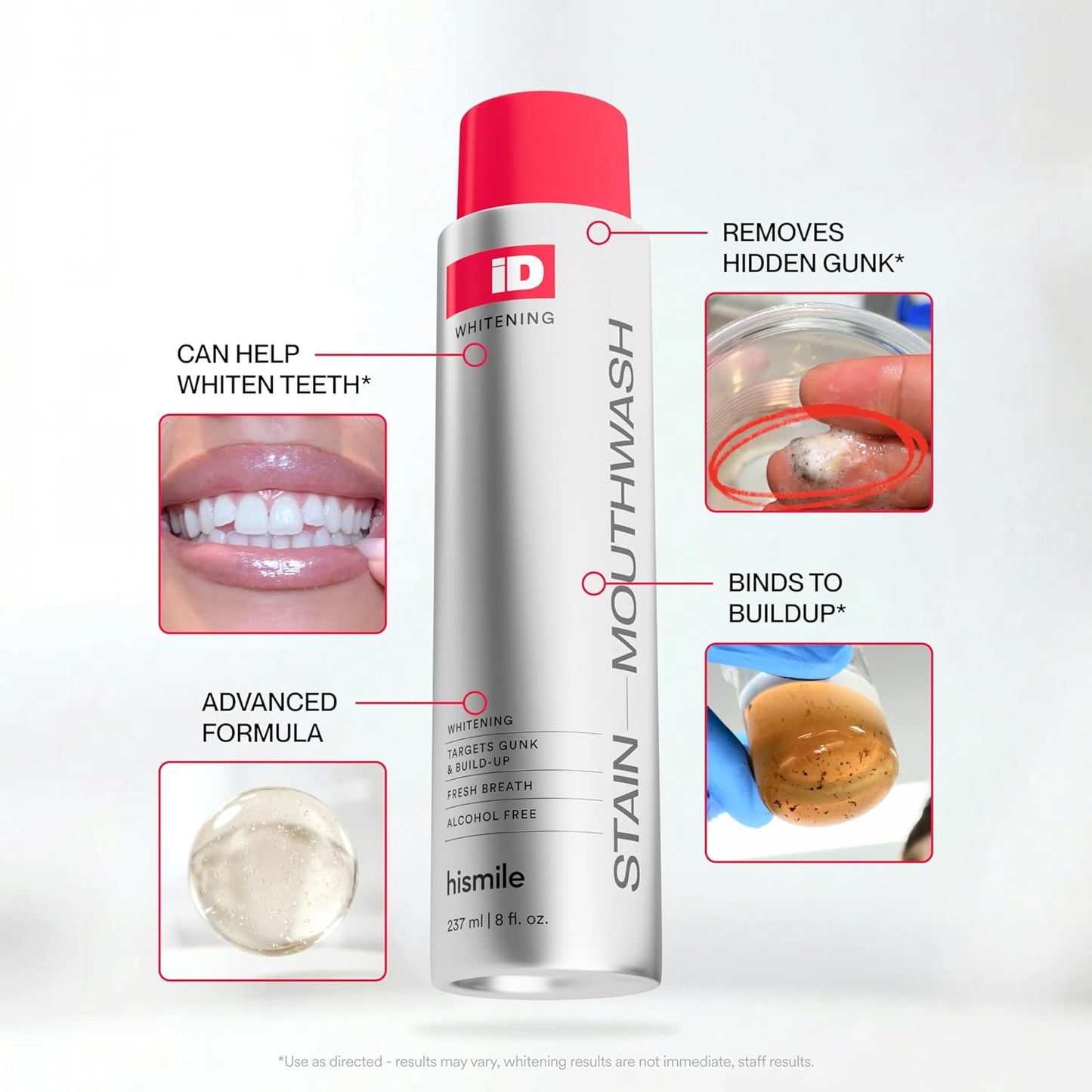 targets soft tissue areas including tongue, cheeks, and gumline that brushing misses