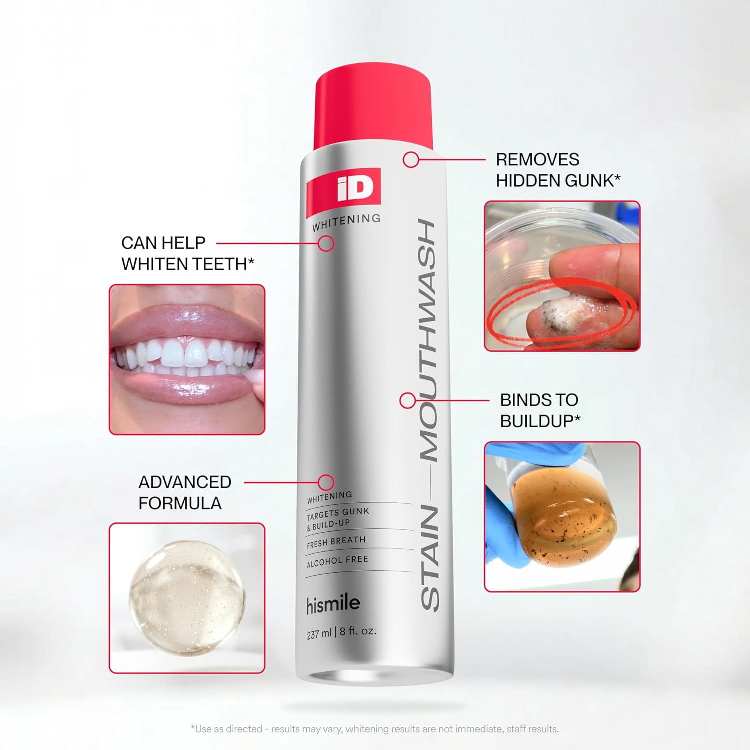 targets soft tissue areas including tongue, cheeks, and gumline that brushing misses