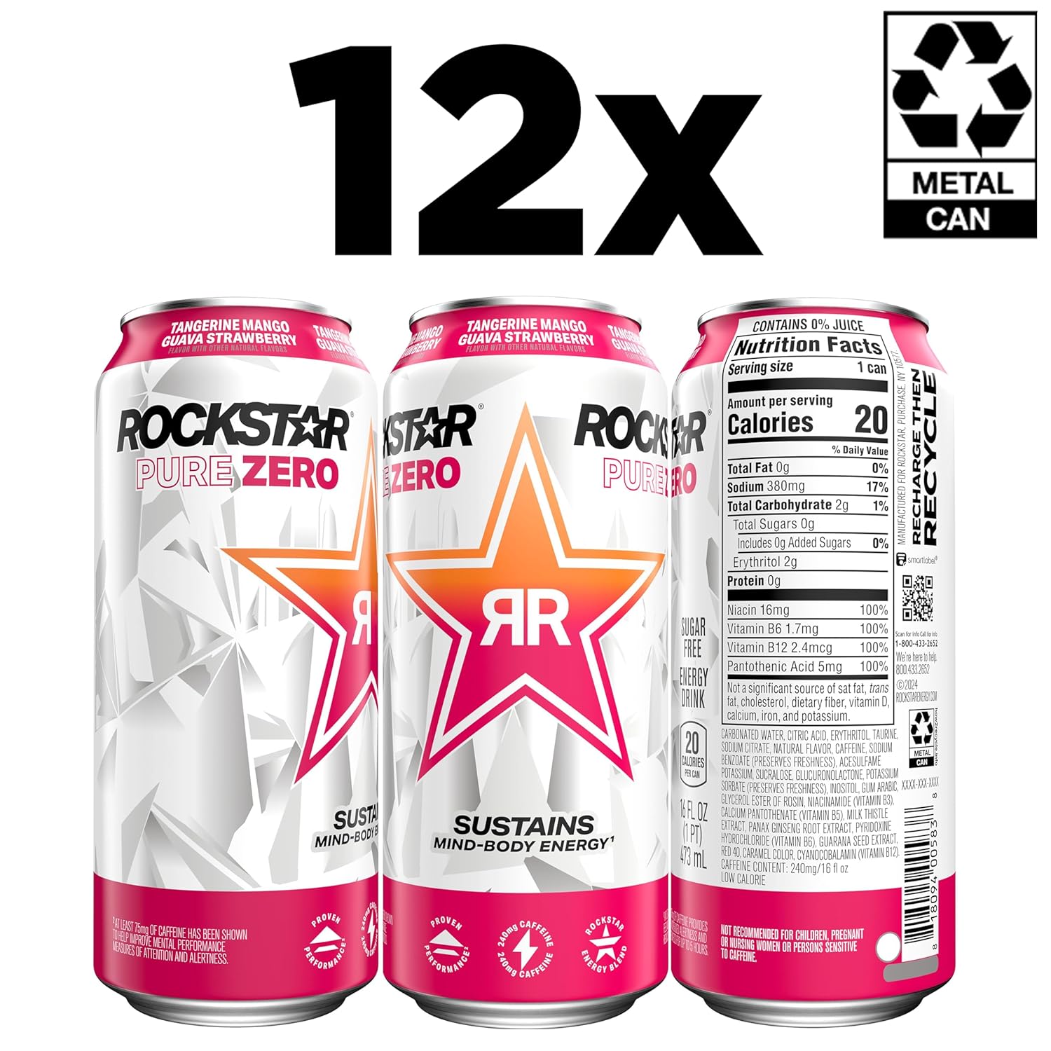 taurine and guarana functional ingredient blend