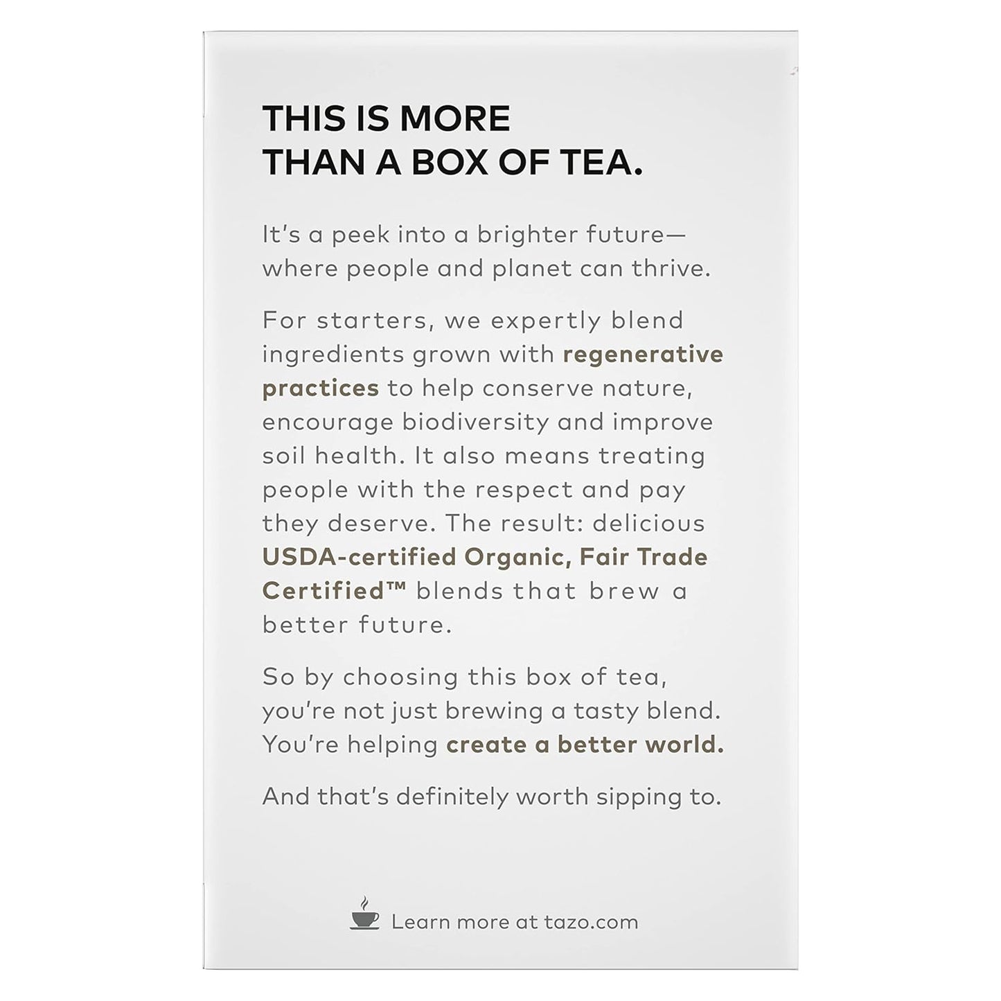 Tazo Organic Awake English Breakfast Black Tea – High Caffeine Morning Brew for Home Office Focus