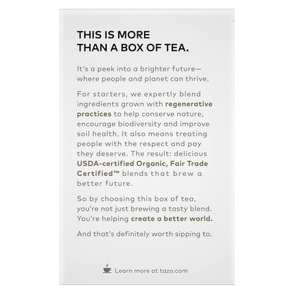 Tazo Organic Awake English Breakfast Black Tea – High Caffeine Morning Brew for Home Office Focus