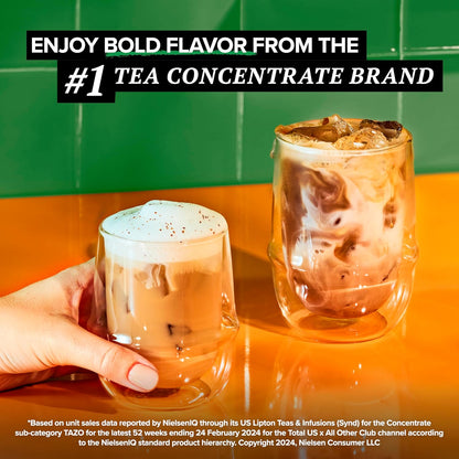 TAZO Organic Decaf Chai Latte Concentrate for Evening Wind-Down Rituals, Caffeine-Free Black Tea Blend for Bedside and Meditation Corner