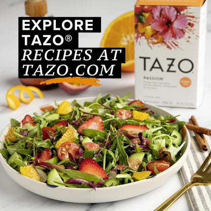 TAZO Passion Herbal Tea – Caffeine-Free Bedtime Ritual for Restful Sleep and Evening Calm