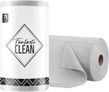 Fantasticlean Microfiber Cleaning Cloth Roll – 75 Pack for Home Office Spills and Quick Workspace Reset