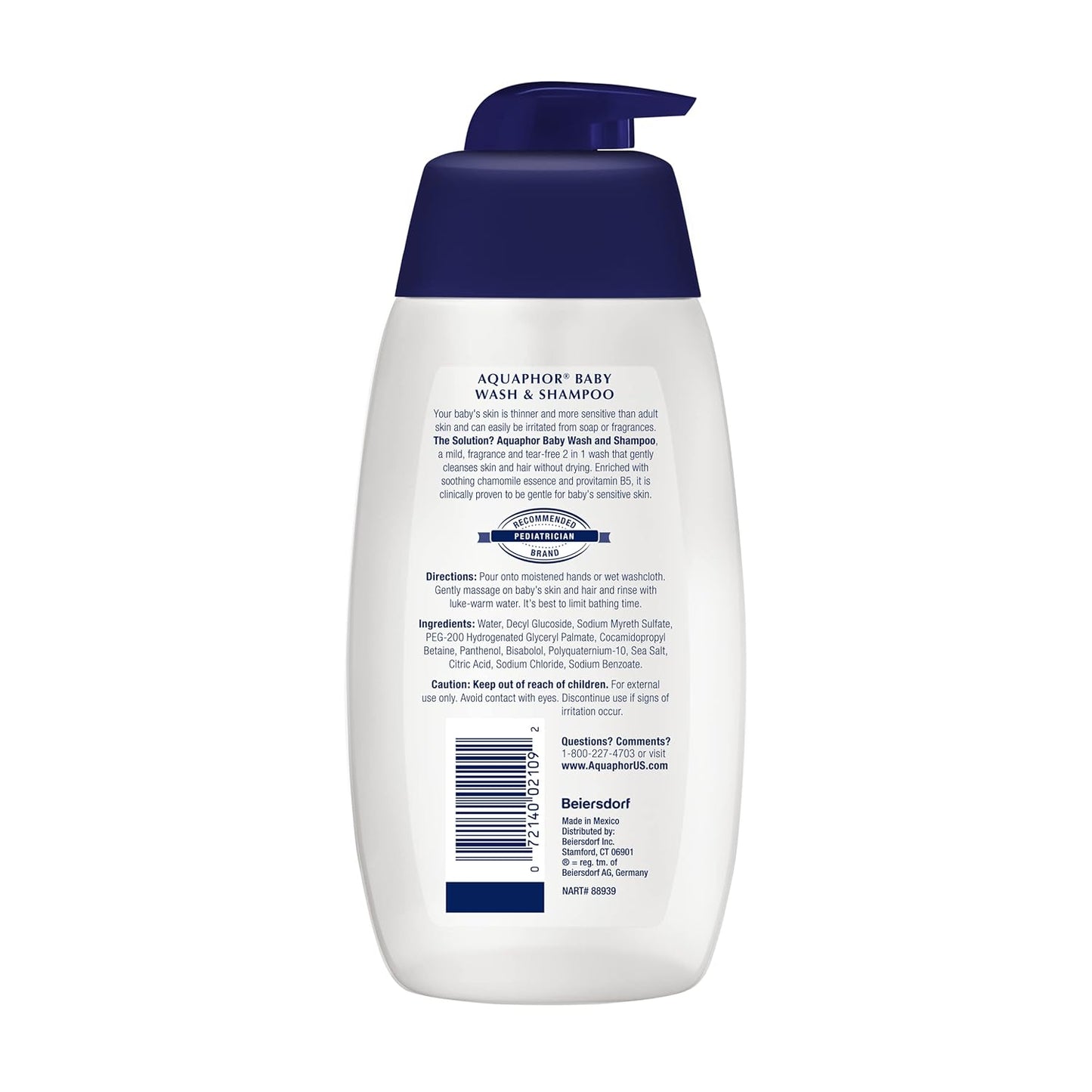 tear-free, clinically proven mild cleansing for sensitive skin and scalp