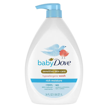 tear-free, hypoallergenic formula gentle enough for a newborn's first bath