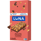 LUNA Bar Nutz Over Chocolate - Sustained Energy Snack for Busy Professionals, Home Office & Focus Fuel