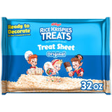 Rice Krispies Treats Pre-Made Sheet – Time-Saving Dessert Base for Busy Home Bakers, 32oz