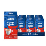 Lavazza Crema e Gusto Ground Coffee – Home Office Focus Brew, Balanced Italian Medium Roast for Daily Espresso Ritual (4 Pack)