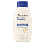 Aveeno Skin Relief Body Wash, Fragrance-Free – Streamlined Daily Cleanser for a Simple, Clean Skincare Routine