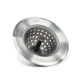 OXO Good Grips Silicone Sink Drain Strainer – Non-Scratch Silicone Basket Safe for Delicate Stainless Steel and Porcelain Sinks