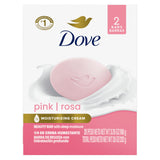 Dove Beauty Bar Pink Rosa – Family-Safe Gentle Cleanser for Kids' Bathroom and Shared Family Sink, 3.75 oz