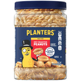 Planters Salted Peanuts Bulk Tin – Kid-Friendly Lunchbox Packs and Family Room Snacking Canister