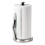 OXO Good Grips SimplyTear Paper Towel Holder Countertop – Brushed Stainless Kitchen Accent for Modern Counter Decor