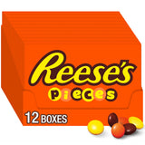 REESE'S PIECES Candy Bulk 48 oz Resealable Bag – Portable Snack for Camping Trips and Road Trips