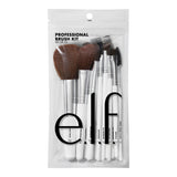 e.l.f. 12-Piece Pro Makeup Brush Set – Streamlined Vanity Organizer Essential, One Set for Every Formula