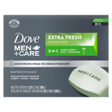 DOVE MEN + CARE 3 in 1 Bar Cleanser Extra Fresh – Travel-Sized Soap Bar for Camping Trips and Gym Bags