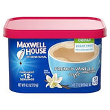 Maxwell House International Instant Coffee – Afternoon Pick-Me-Up for Work-From-Home Focus, French Vanilla, 9 oz