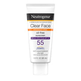 Neutrogena Clear Face Sunscreen SPF 30 – 80-Minute Water-Resistant Lotion for Hiking and Beach Days