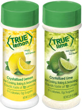 True Lemon Two Pack - Lemon and Lime Powder Shakers for Mindful Home Cooking, Zero Calorie Citrus Seasoning
