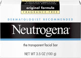 Neutrogena Original Transparent Facial Cleansing Bar – Post-Hike Camp Sink Cleanser for Sensitive Skin, Travel-Friendly Solid Bar