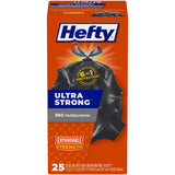 Hefty Ultra Strong 30 Gallon Drawstring Bags – Reinforced Tear-Resistant Liners to Prevent Mid-Haul Blowouts