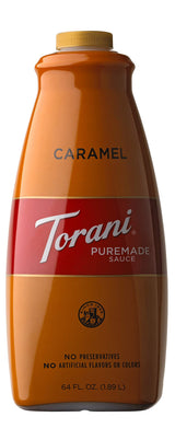 Torani Puremade Caramel Sauce 64 oz – Premium Clean-Label Drizzle for Upscale Dessert Plating