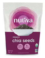 Nutiva Organic Chia Seed Black 12 oz – Plant-Based Omega 3 Wellness Boost for Calm Morning Rituals and Self-Care Smoothies