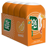 Tic Tac Orange Mints – Road Trip and Car Cupholder Candy, 4 Pocket 3.4 oz Bottles, 200 Pieces Total