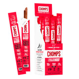 Chomps Grass-Fed Beef Snack Sticks – Lightweight Trail and Campsite Protein for Hikers, 10g Protein Per Stick