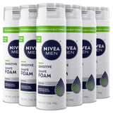 NIVEA MEN Sensitive Shave Foam – Practical Stocking Stuffer and Father's Day Gift for Men Who Shave Daily