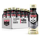 Muscle Milk Pro Advanced Nutrition Protein Shake – Mindful Post-Workout Reset for Bodybuilders, Intense Vanilla 14 fl oz Bottle, 24 Pack