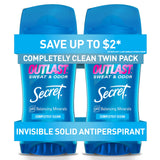 Secret Outlast Antiperspirant Deodorant for Women – Back-to-Back Meeting Confidence, 72hr Invisible Solid