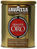 Lavazza Qualità Oro Ground Coffee – Home Office Focus Brew, Smooth Medium Roast for Workday Moka Pot and Drip Brewing