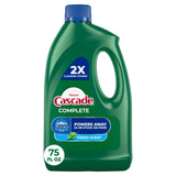 Cascade Complete Dishwasher Gel – Family Kitchen Dish Soap for Greasy Pots and Pans