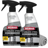 Weiman Stainless Steel Cleaner & Polish – Patio-Ready Grill Polish, Cuts Grease After Backyard Cookouts