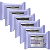 Neutrogena Night Calming Makeup Remover Wipes – Dermatologist-Tested Nightly Cleanser for Sensitive Skin, Twin Pack