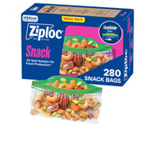 Ziploc Snack Bags with EasyGuide Texture – BPA-Free Snack Bags Safe for Kids and Sensitive Households