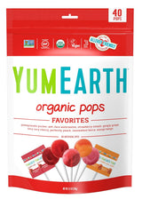 YumEarth Organic Lollipops – Allergy-Safe Lunchbox Treat for School-Age Kids, 40 Individually Wrapped Count