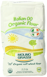 Molino Grassi USDA Organic Italian Tipo 00 Flour – Versatile Home Baking Pantry Staple for Pizza and Pasta