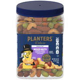 PLANTERS Deluxe Salted Mixed Nuts – Picnic Snack for Patio Dining, Resealable Travel Canister