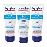 Aquaphor Baby Diaper Rash Cream – Fragrance-Free and Preservative-Free Formula for Allergy-Prone Baby Skin, 3.5 Oz (3 Pack)