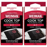 Weiman Cook Top Scrubbing Pads – Pet-Friendly Non-Scratch Pads for Ceramic Cooktop Care, 6 Pack