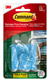 Command Outdoor Large Clear Wall Hooks Thoughtful Housewarming Gift for New Homeowners, Damage-Free Hanging